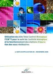 Utilisation des kits Total Control Biologique (TCB ... - Aqua-tools