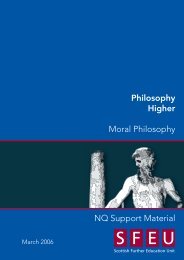 Higher - Moral Philosophy - Education Scotland