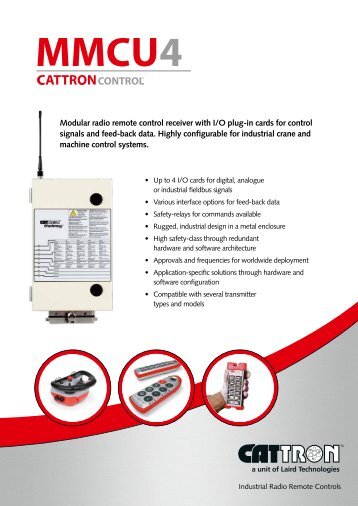 Modular Receiver MMCU-4 - Cattron-Theimeg Europe GmbH & Co ...