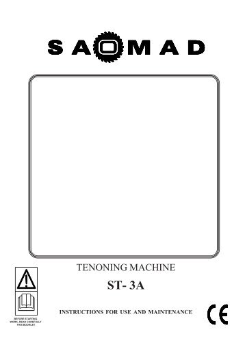 SAOMAD st3a TENONER - Maginn Machinery