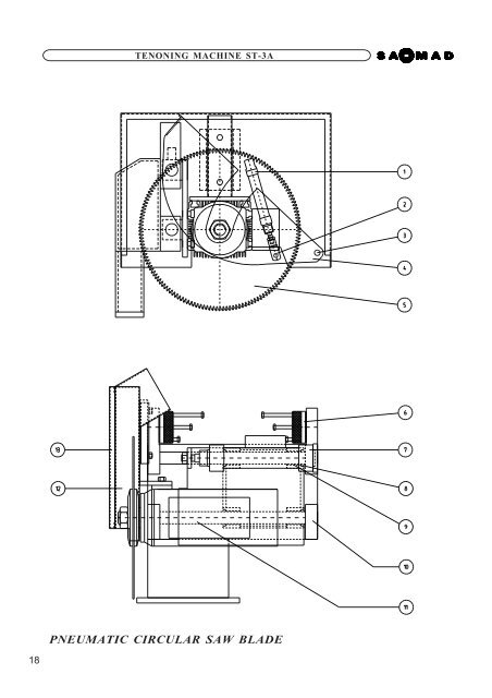 SAOMAD st3a TENONER - Maginn Machinery