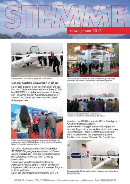 news januar 2012 - Stemme AG