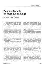 Lettres Georges Bataille, un mystique sauvage