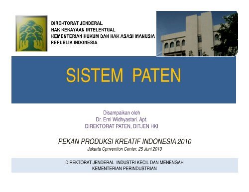 SISTEM PATEN - Indonesia Kreatif