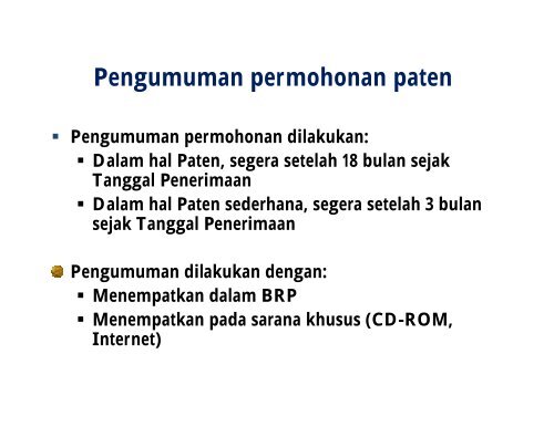 SISTEM PATEN - Indonesia Kreatif