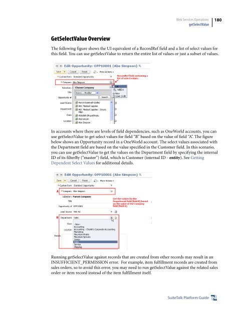 SuiteTalk (Web Services) Platform Guide - NetSuite