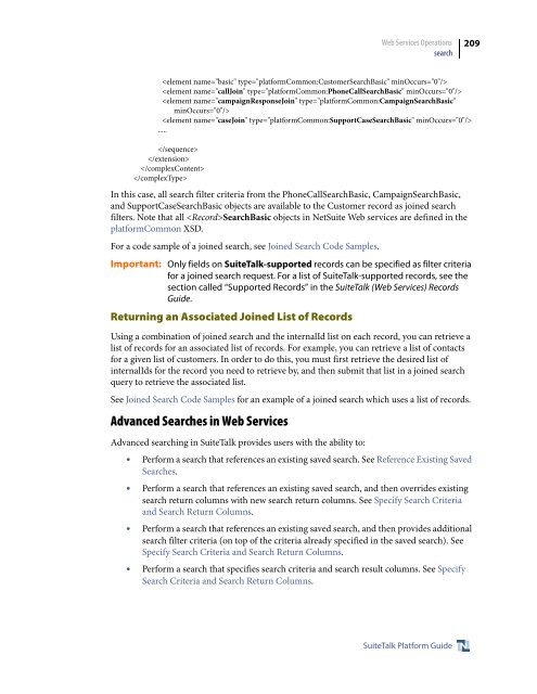 SuiteTalk (Web Services) Platform Guide - NetSuite