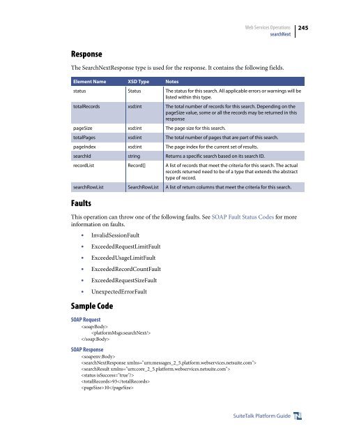 SuiteTalk (Web Services) Platform Guide - NetSuite