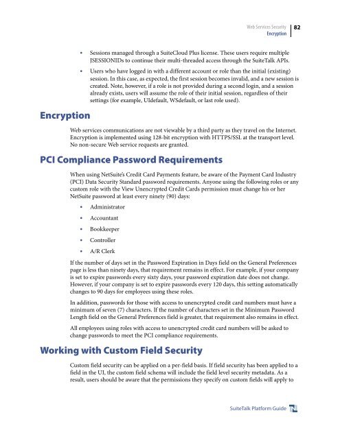 SuiteTalk (Web Services) Platform Guide - NetSuite