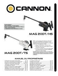 MAG 20DT/ts MAG 20DT/HS - Cannon Downriggers