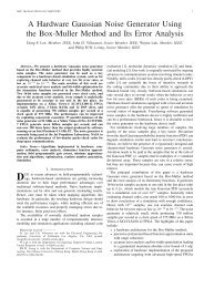 A Hardware Gaussian Noise Generator Using the Box ... - CiteSeerX