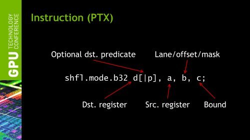 Kepler's SHUFFLE (SHFL): Tips and Tricks | GTC 2013