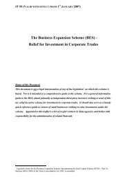 IT 55 - The Business Expansion Scheme (BES) - Relief for ...