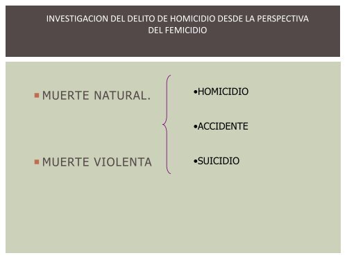 modulo feminicidio - Escuela de CapacitaciÃ³n Fiscal