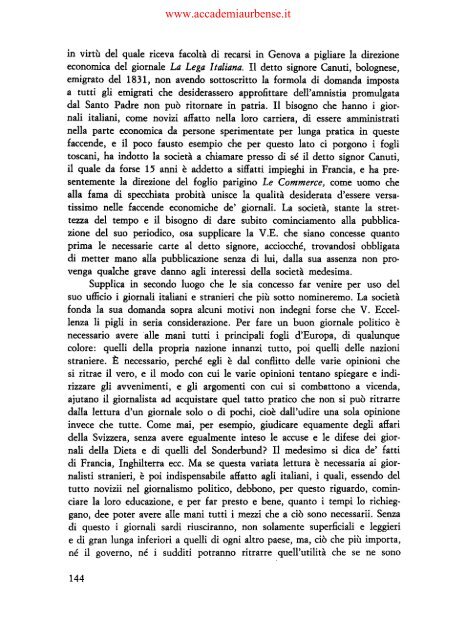 il regno di sardegna nel 1848Â·1849 nei carteggi ... - archiviostorico.net