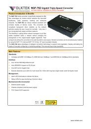 NGF-762 Gigabit Triple-Speed Converter - VOLKTEK Ethernet & fiber