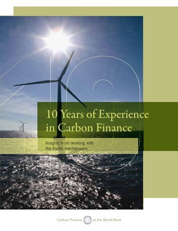 10 Years of Experience in Carbon Finance - World Bank Internet ...