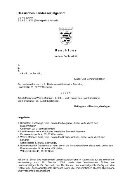 Vorlagebeschluss - Hartz4-Plattform