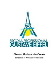 Elenco Modular do Curso - Escola Profissional Gustave Eiffel