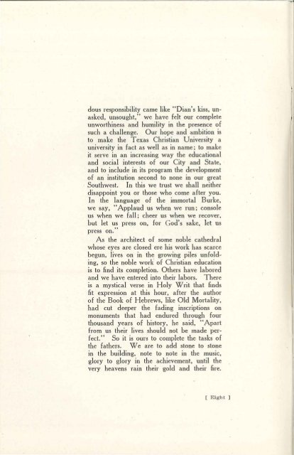 Alumni Bulletin 1919 - TCU Library - Texas Christian University