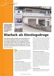 Klarlack als Einstiegsdroge