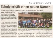 Berufsfachschule hat neuen Namen - Stephanuswerk Isny