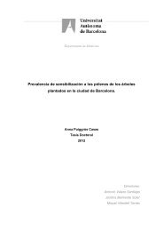 Prevalencia de sensibilización a los pólenes de los árboles ...