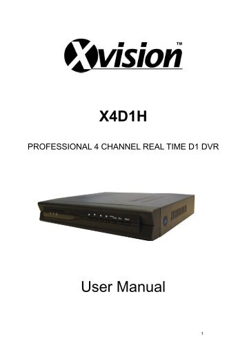 X4D1H User Manual - Y3k.com