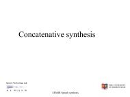 Concatenative synthesis