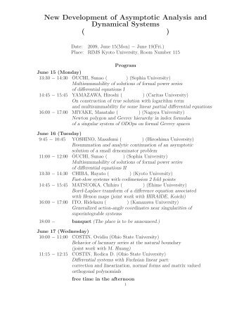 program and abstract (pdf download) - Hiroshima University