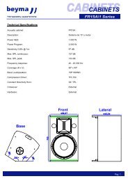 CABINETS FR15A/1 Series - Stereo Lab