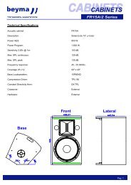 CABINETS FR15A/2 Series - Stereo Lab