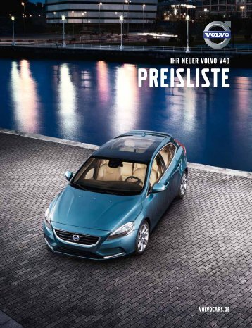 Volvo V40 Preisliste (PDF)