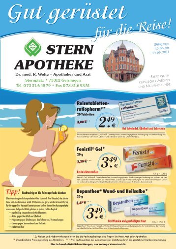 Tipp! - Stern Apotheke Dr. Welte