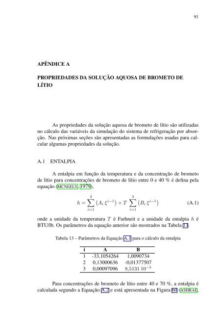 analise dinâmica de um chiller de absorção de brometo de lítio ...