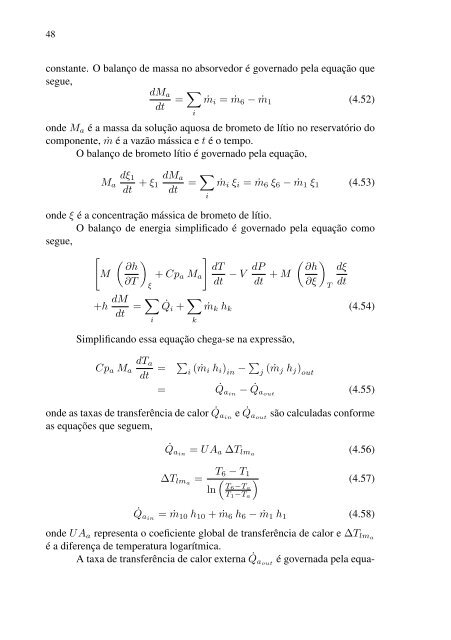 analise dinâmica de um chiller de absorção de brometo de lítio ...