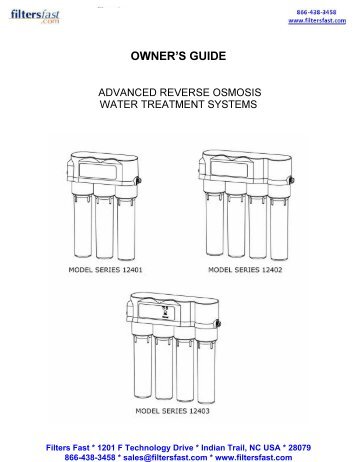 Hydrotech RO System manual - Filters Fast