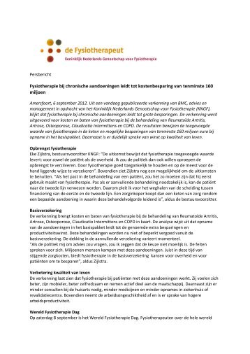 Persbericht - Kngf