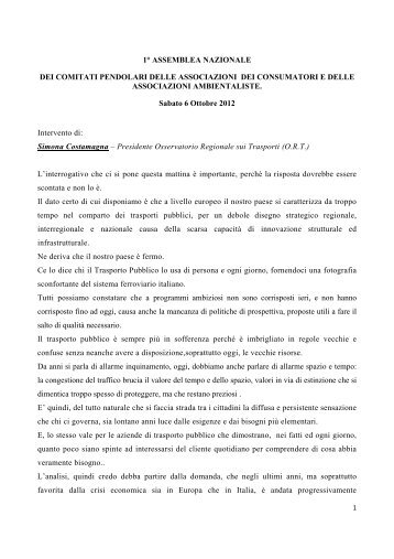 Relazione Simona Costamagna ORT - AssoUtenti