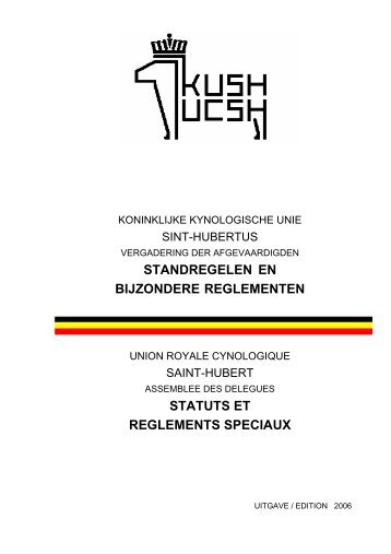 Standregelen en bijzondere reglementen KKUSH - VdA