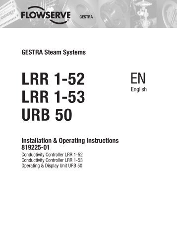 LRR 1-52 LRR 1-53 URB 50 - Gestra AG
