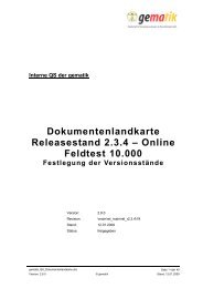 Dokumentenlandkarte Releasestand 2.3.4 Ã¢Â€Â“ Online ... - Gematik