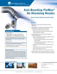 Anti-Bearding FloMax® Air Atomizing Nozzles - Spraying Systems Co.
