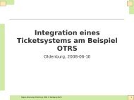 Integration eines Ticketsystems am Beispiel OTRS - Nagios-Wiki