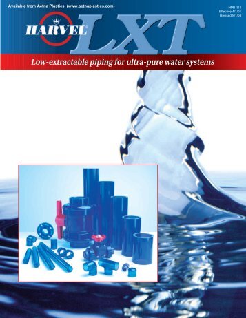Low-extractable piping for ultra-pure water systems - Aetna Plastics ...