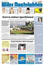 Start in siebten Sporthimmel - Ausgaben