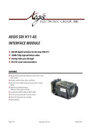 SONY FCB H11 and FCB-EH/FCB-SE Series Technical Manual SDI ...