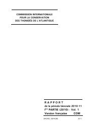 RAPPORT IÃ¨re PARTIE (2010) - Vol. 1 Version franÃ§aise COM - Iccat