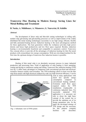 Transverse Flux Heating in Modern Energy Saving Lines for Metal ...