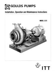 Goulds 3175 Paper Stock/Process Pumps - IOM - Industrial Fluid ...